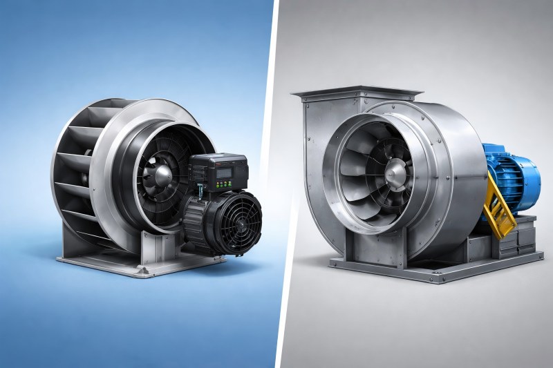 Comparing EC Backward-Curved Centrifugal Fans with Traditional Fan Types