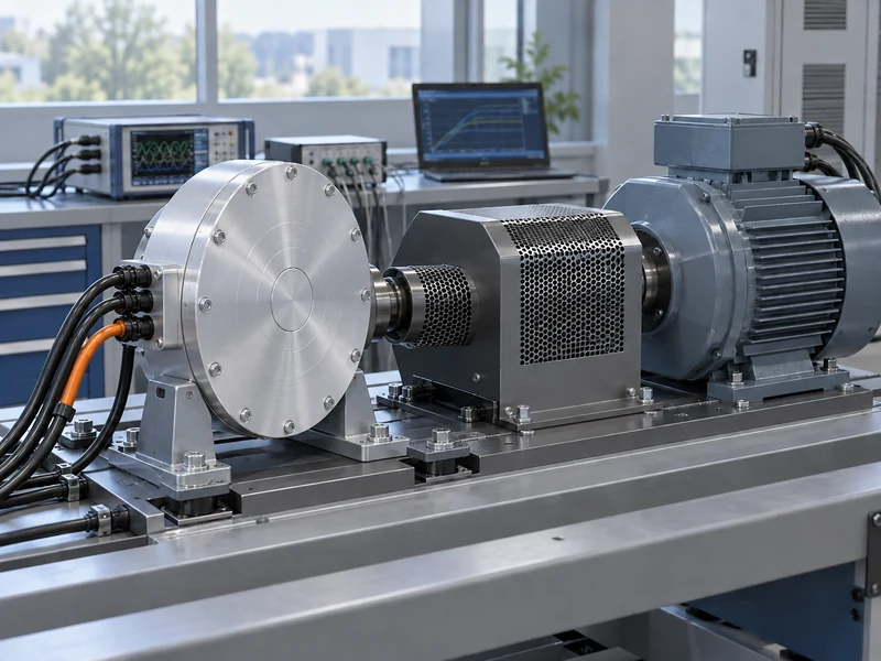 A disc shaped motor coupled to a load machine for a conceptual performance test
