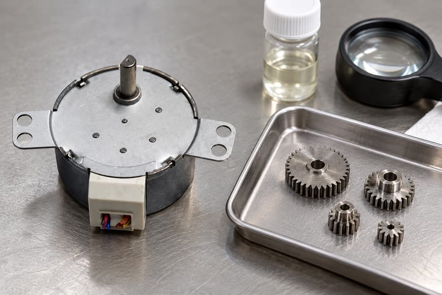 Geared Stepper Gear Wear Inspection