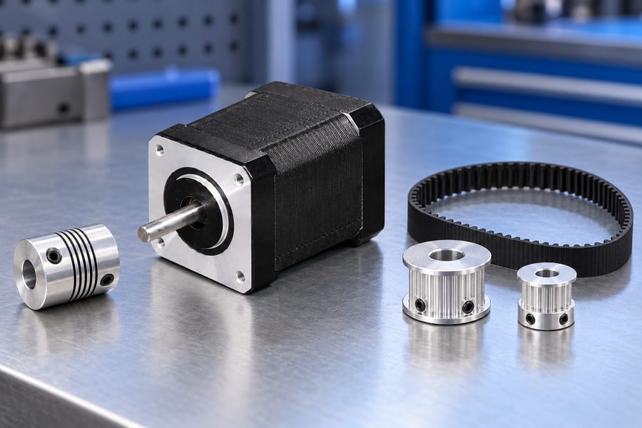 Stepper Motor Direct Coupling And Belt Drive